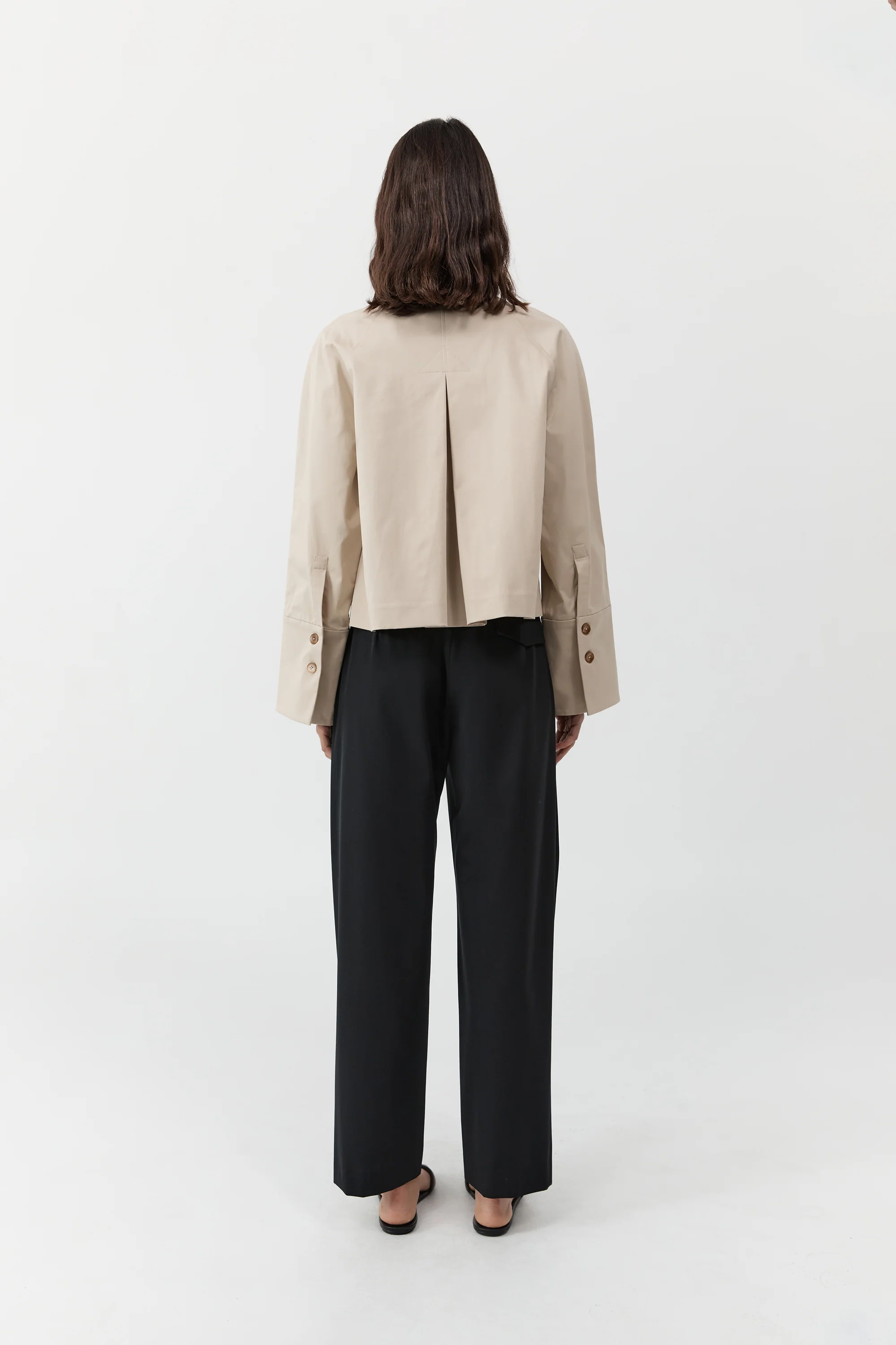 CROPPED COTTON SHIRT JACKET - Image 3