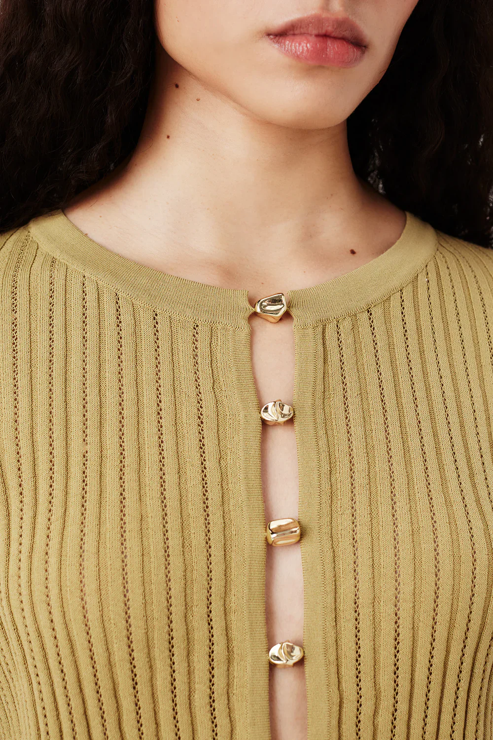 GOLD BEADED KNIT TOP - Image 4