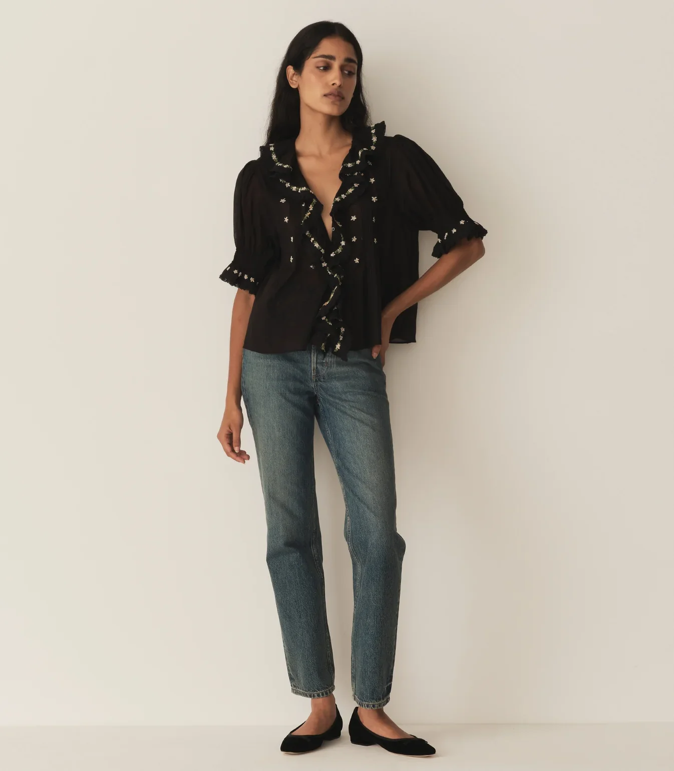 HETTIE TOP - BLACK - Image 5