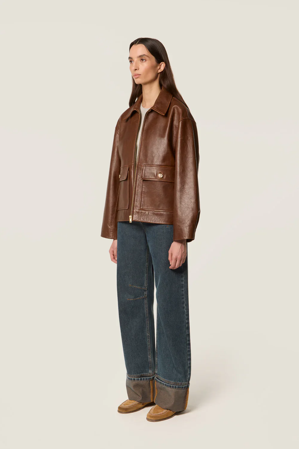LEATHER JACKET WITH BIB - Image 4
