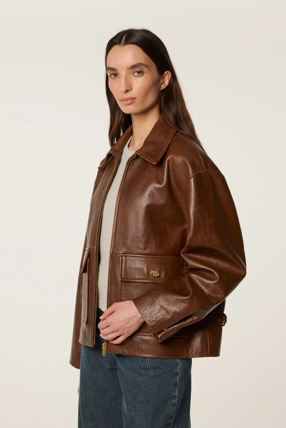 LEATHER JACKET WITH BIB - Image 7