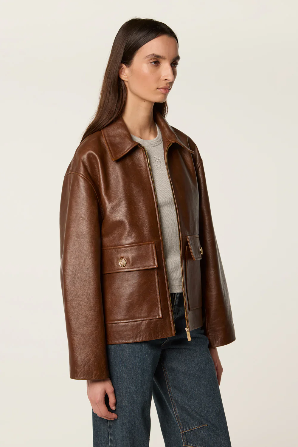 LEATHER JACKET WITH BIB - Image 9