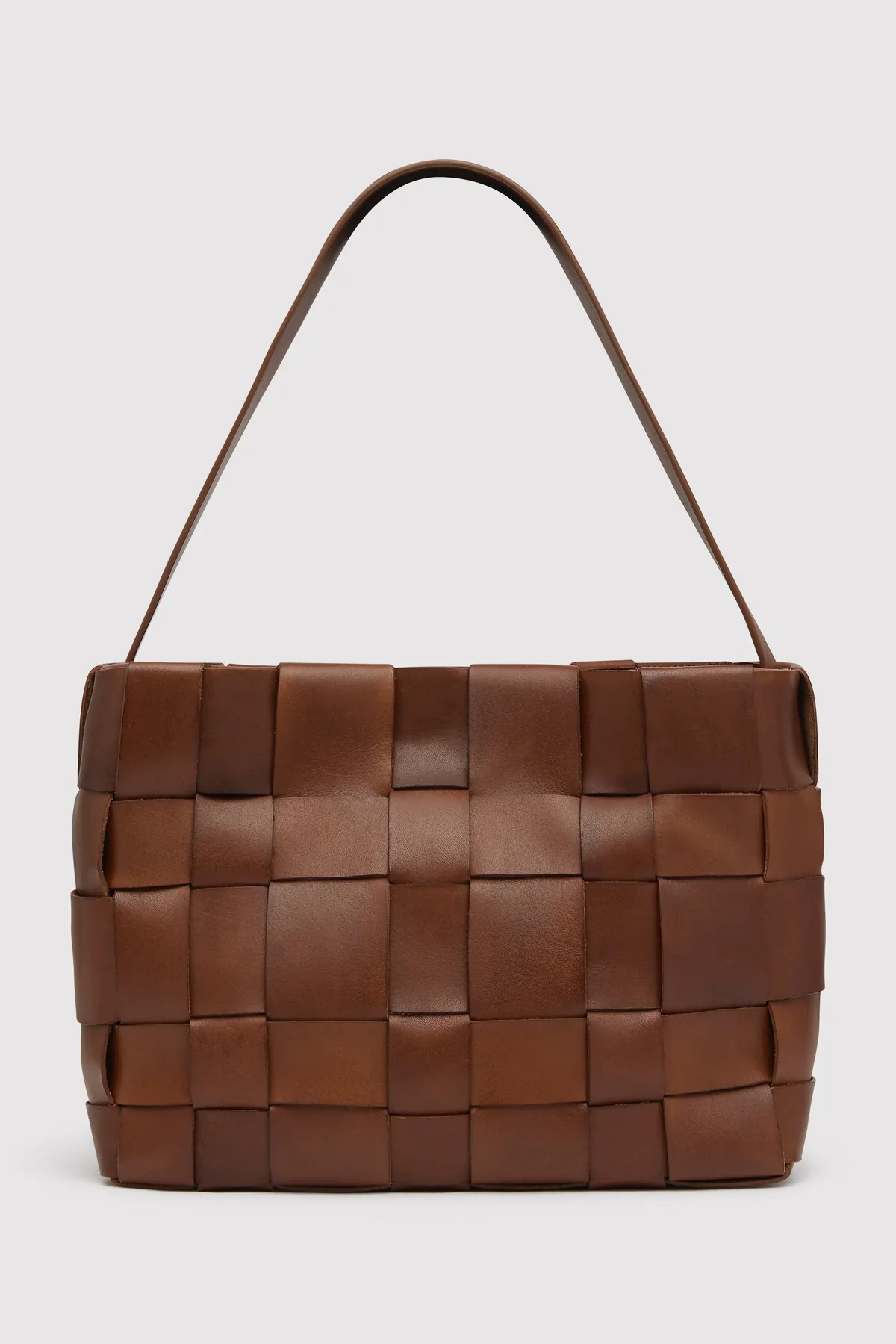 MINI WOVEN TOTE - CHESNUT - Image 7