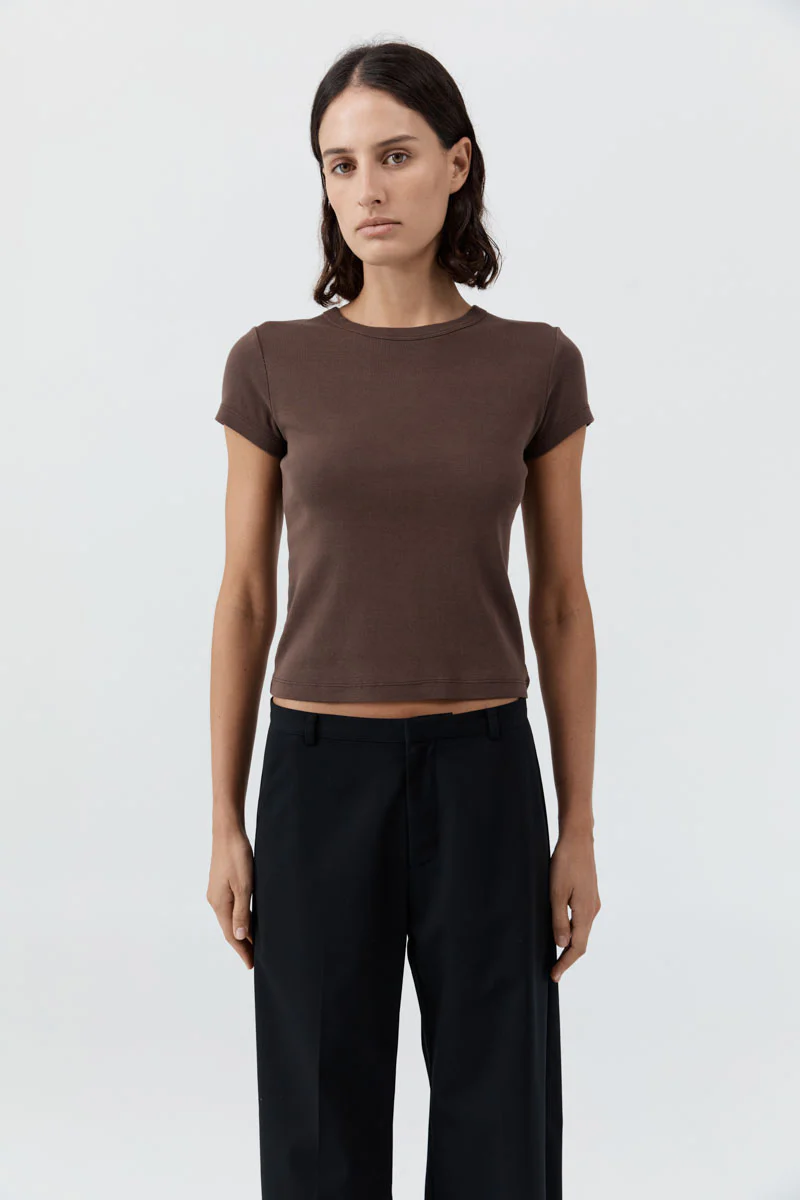 ORGANIC COTTON BABY TEE - FUDGE - Image 7