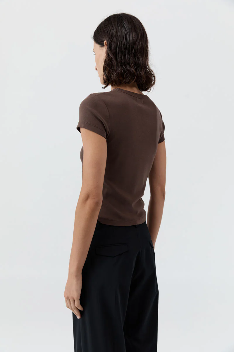 ORGANIC COTTON BABY TEE - FUDGE - Image 8