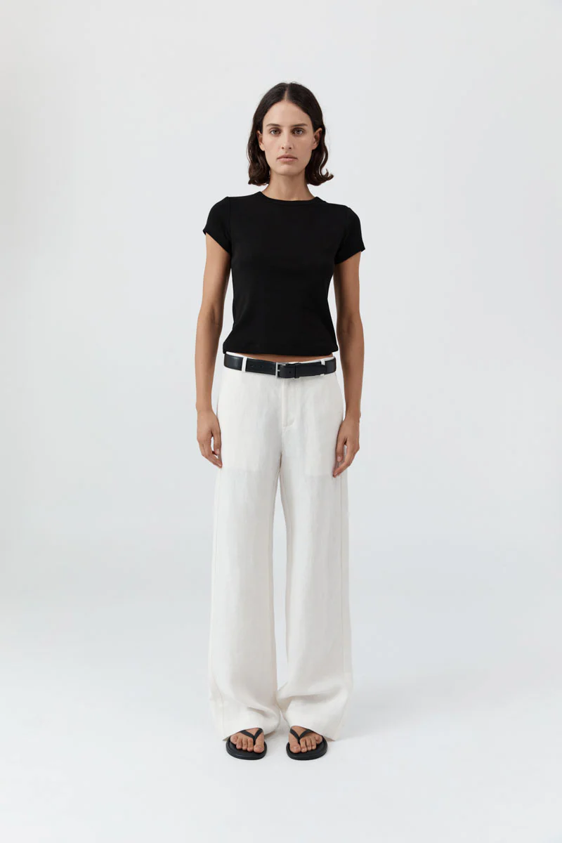 ORGANIC COTTON BABY TEE - JET BLACK - Image 3