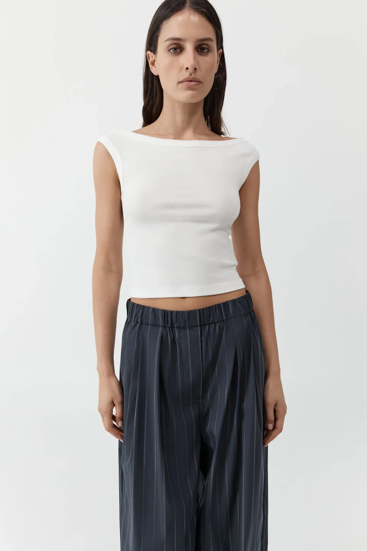 ORGANIC COTTON OFF THE SHOULDER - WHITE - Image 7