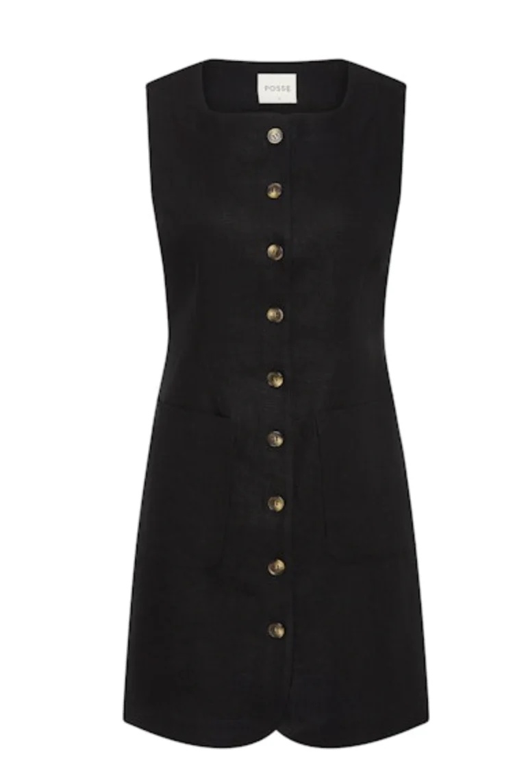 EMMA BUTTON DOWN MINI DRESS - Image 5
