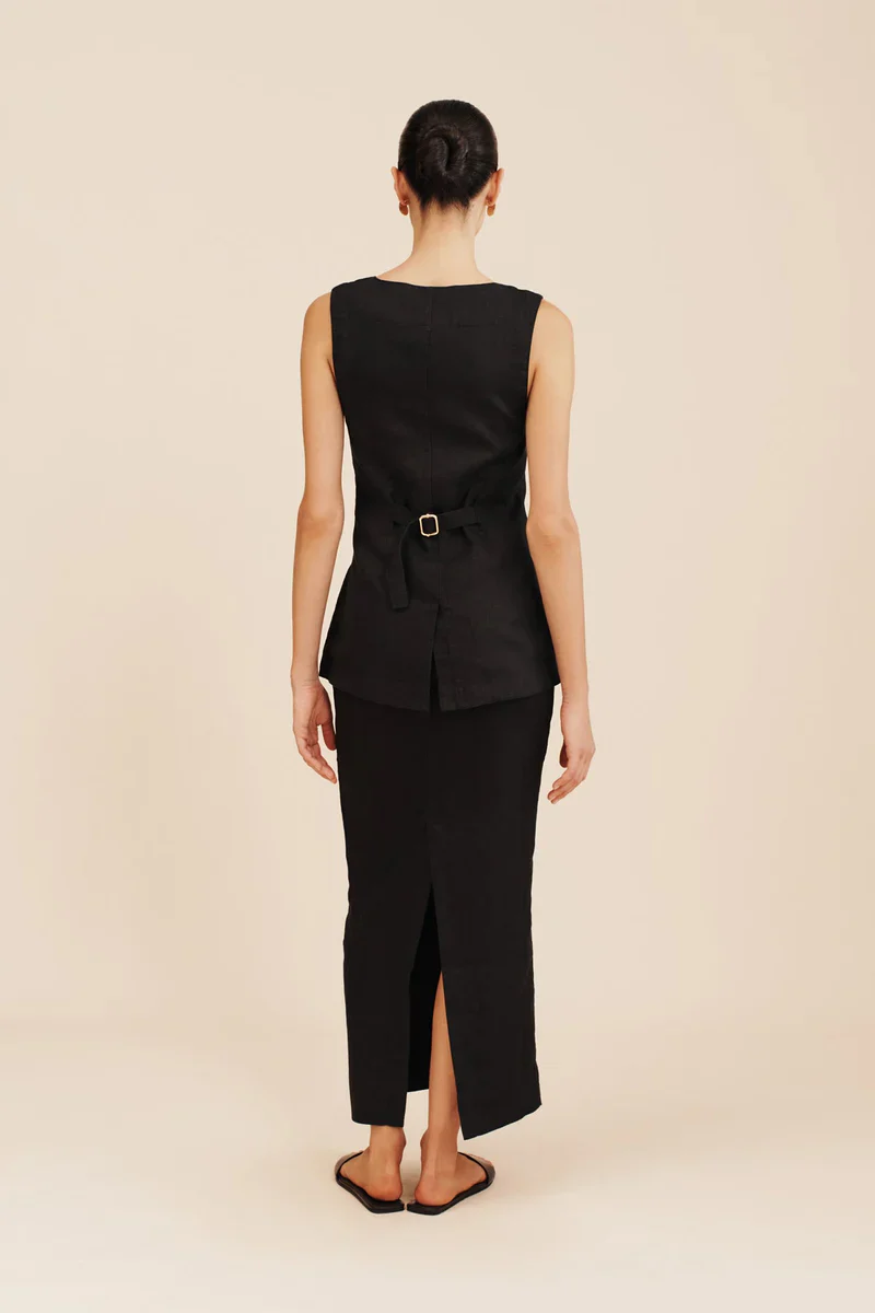 EMMA PENCIL SKIRT - BLACK - Image 5