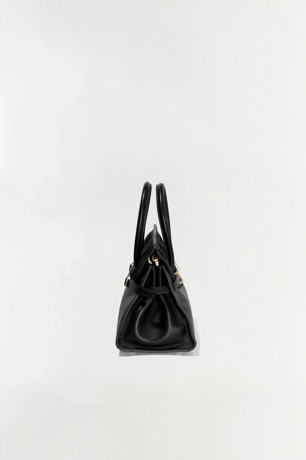 RIVER MINI SUEDE HANDLE BAG - BLACK - Image 4