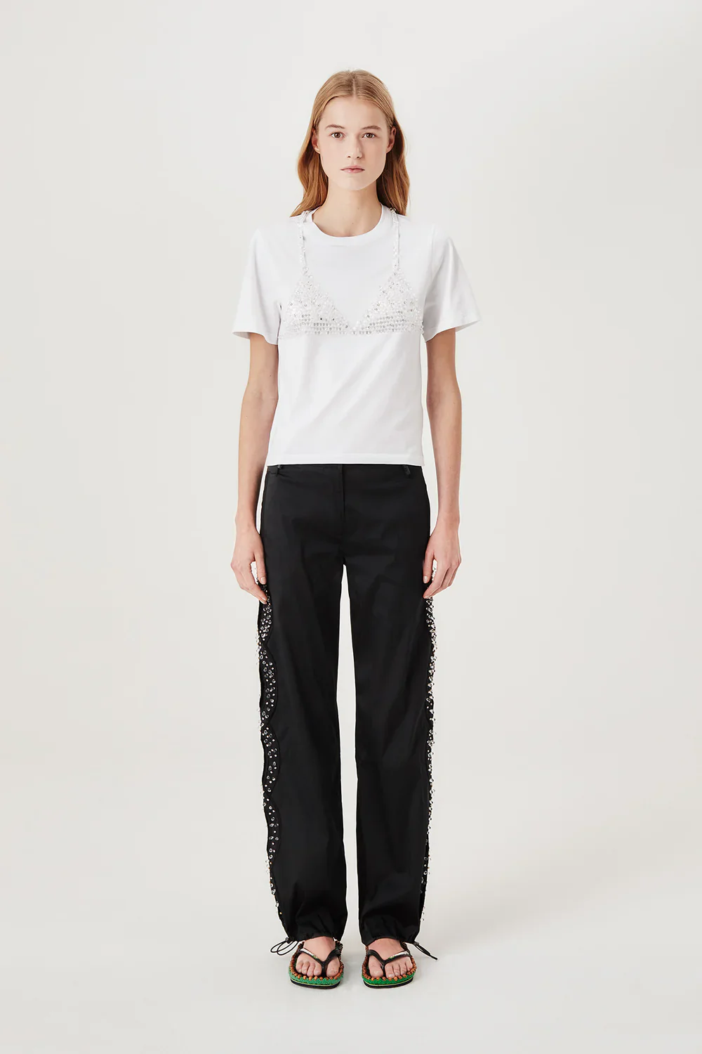 SEQUIN BRALETTE T-SHIRT - Image 4