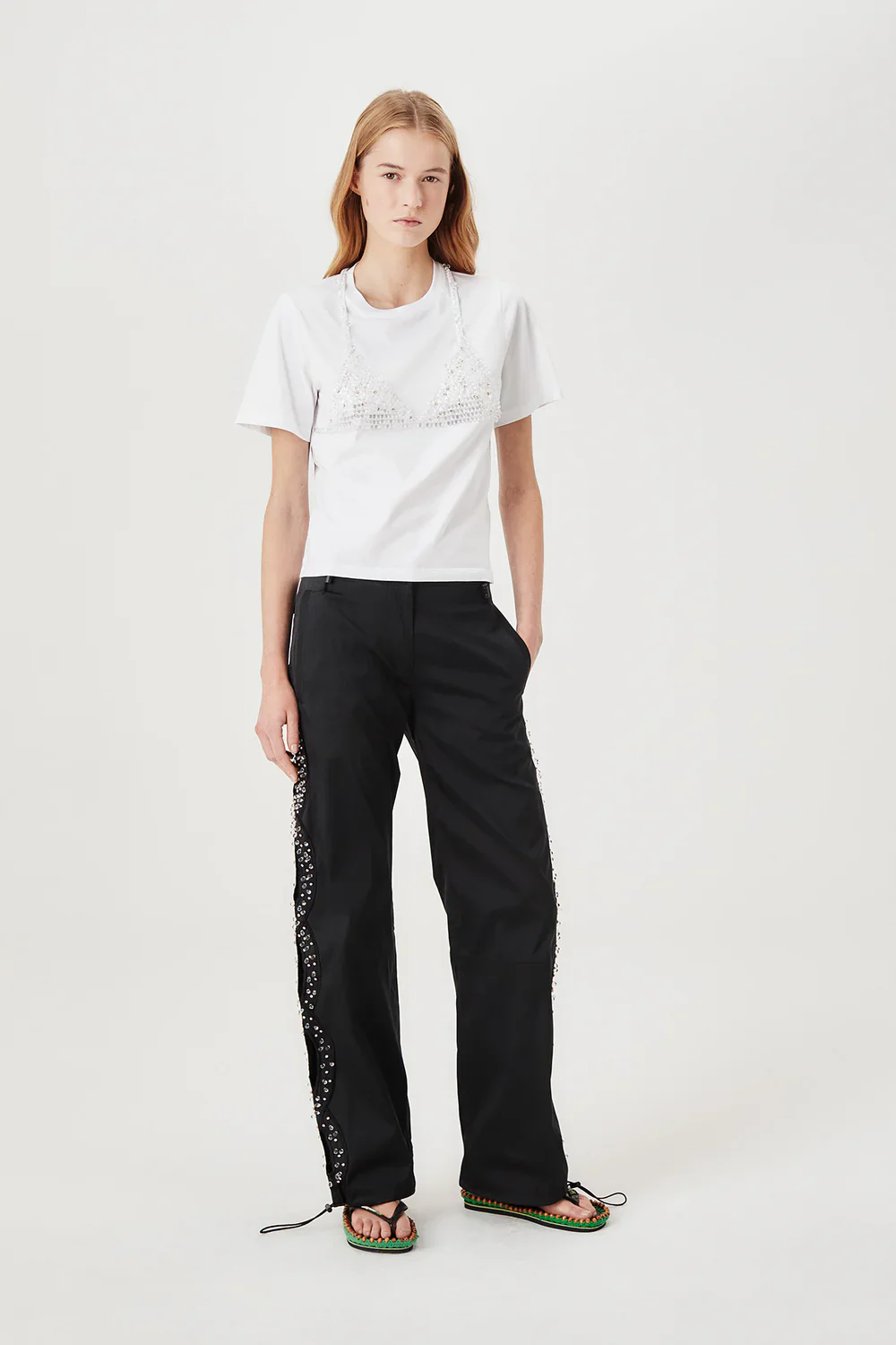 SEQUIN BRALETTE T-SHIRT - Image 5
