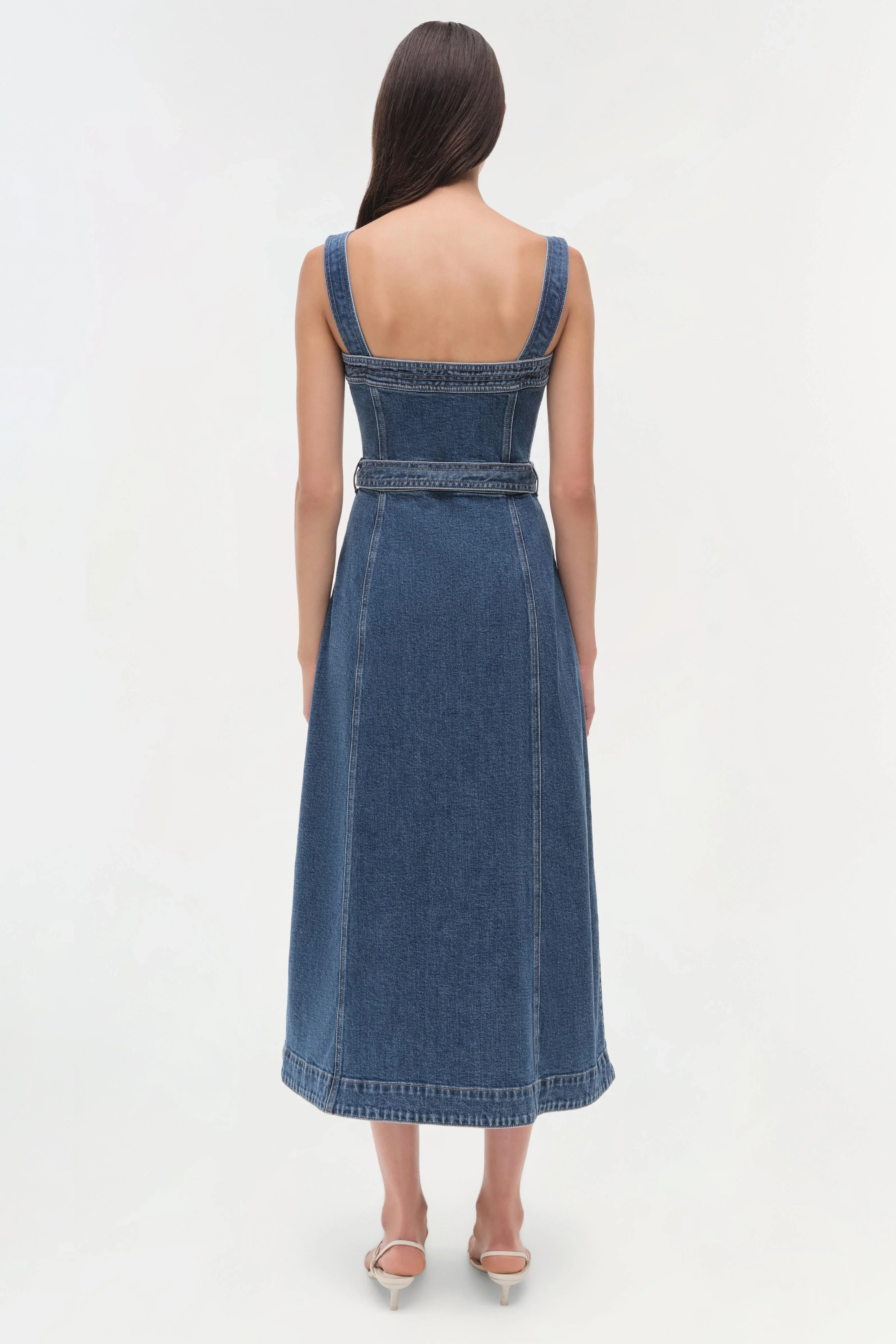 ALBA DENIM MIDI DRESS - Image 5