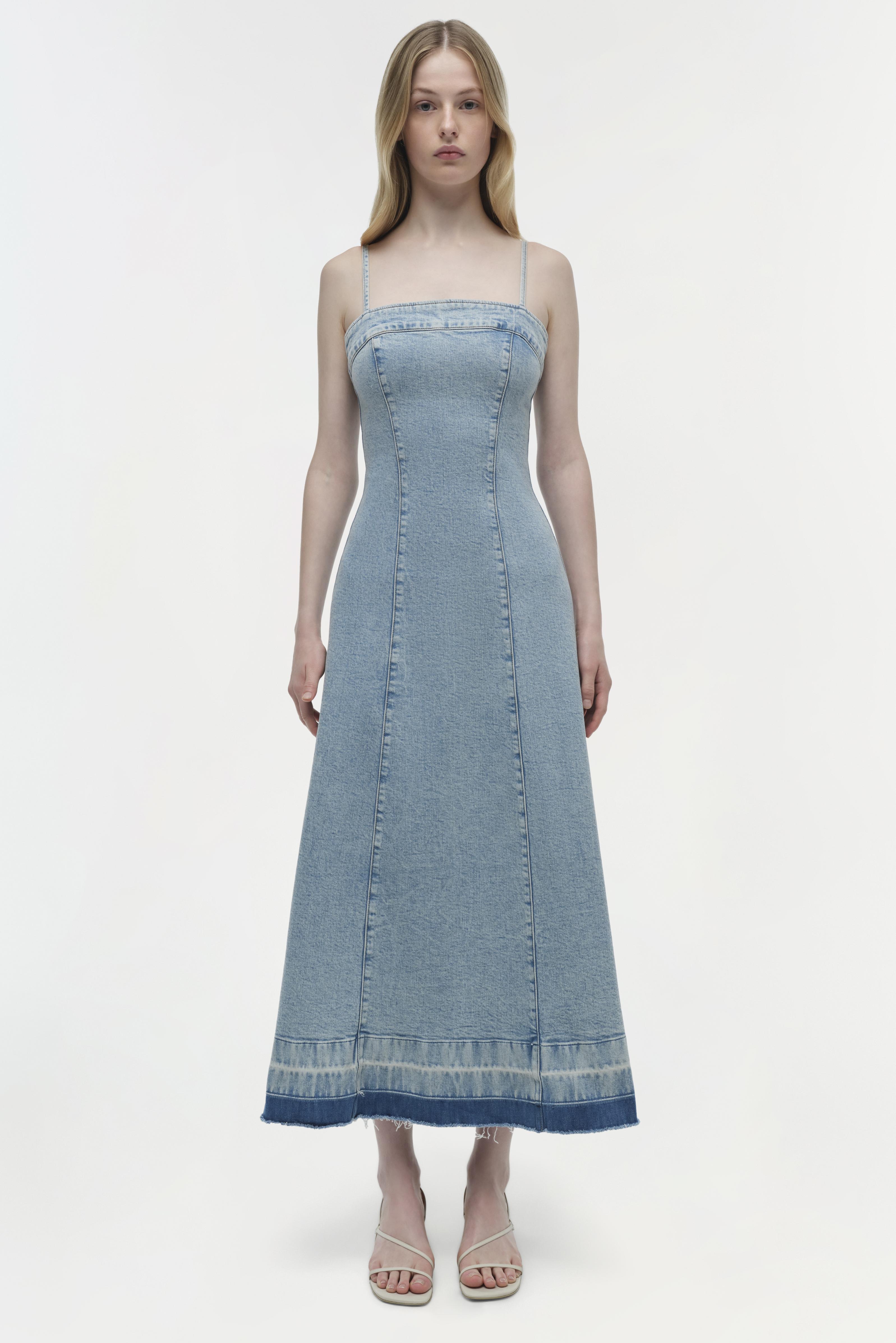 CLARISSA DENIM MIDI DRESS - Image 5