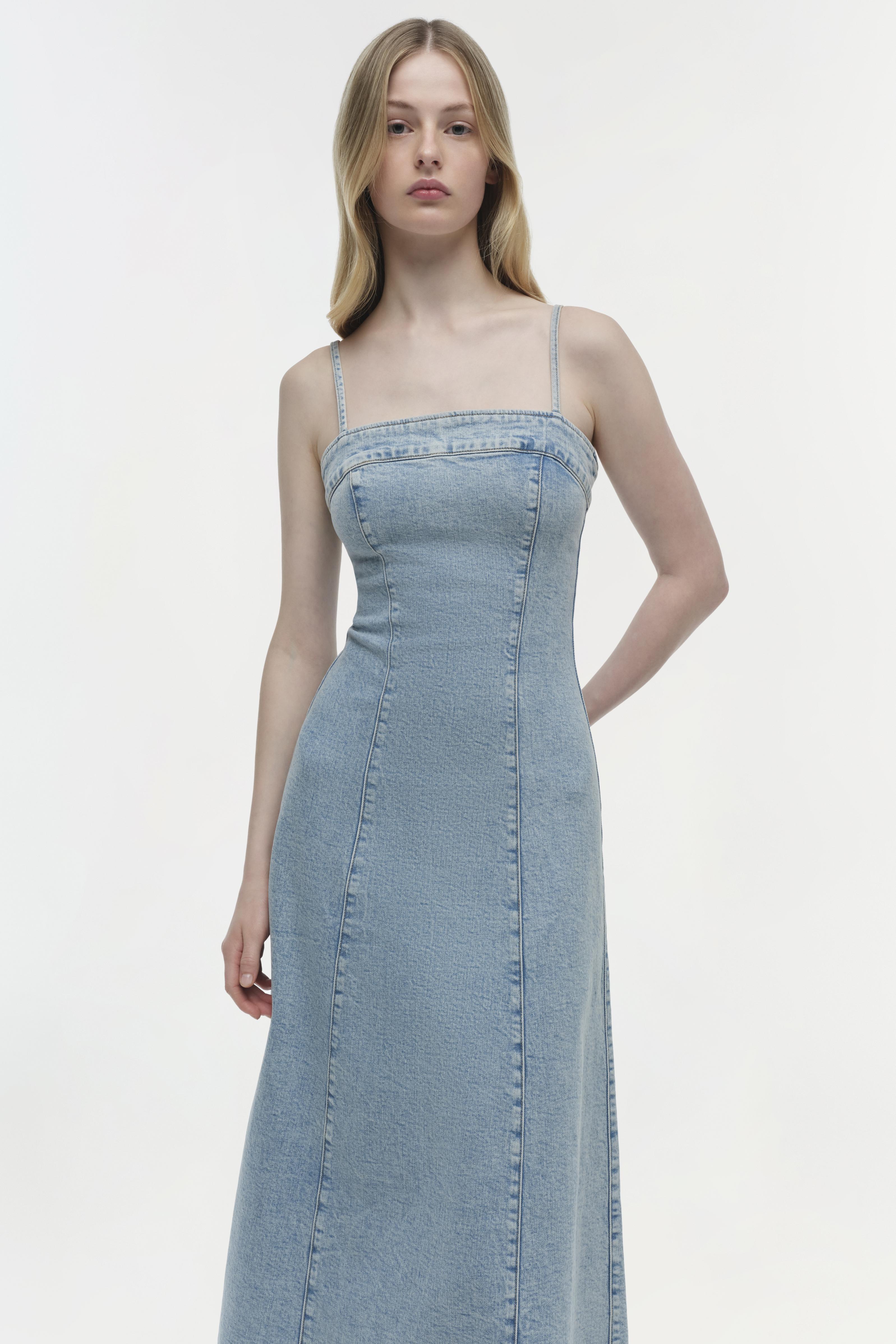 CLARISSA DENIM MIDI DRESS - Image 7