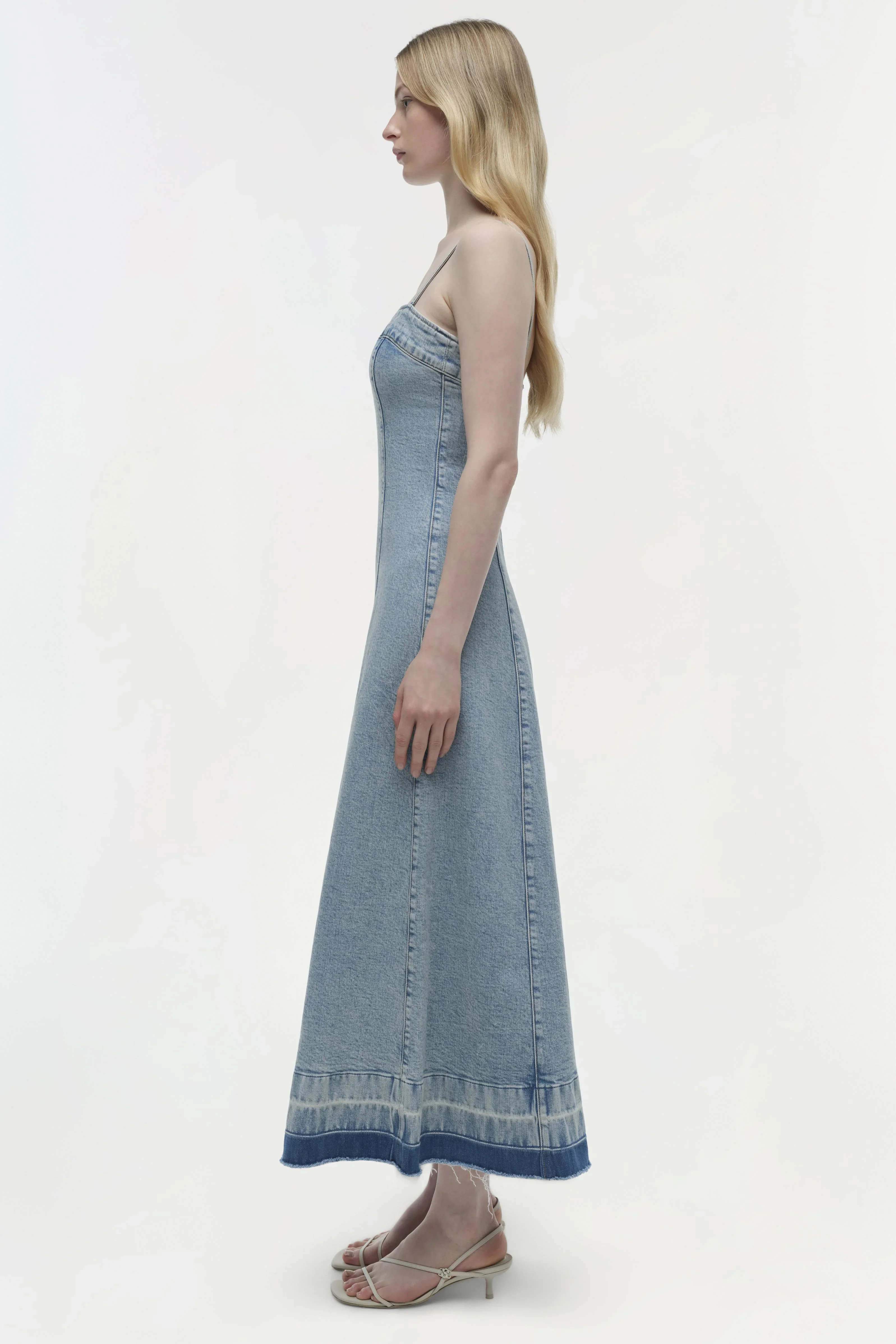 CLARISSA DENIM MIDI DRESS - Image 8