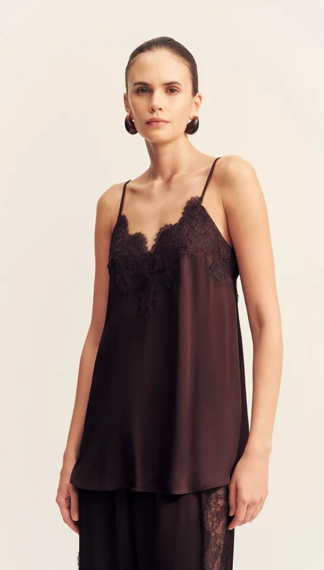 SIMONA LACE CAMI - ESPRESSO - Image 3