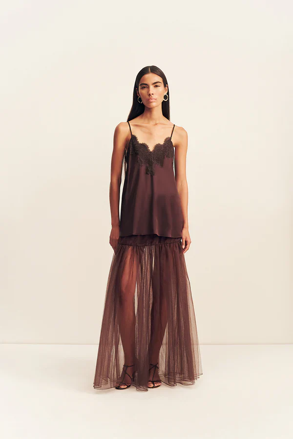 SIMONA LACE CAMI - ESPRESSO - Image 9