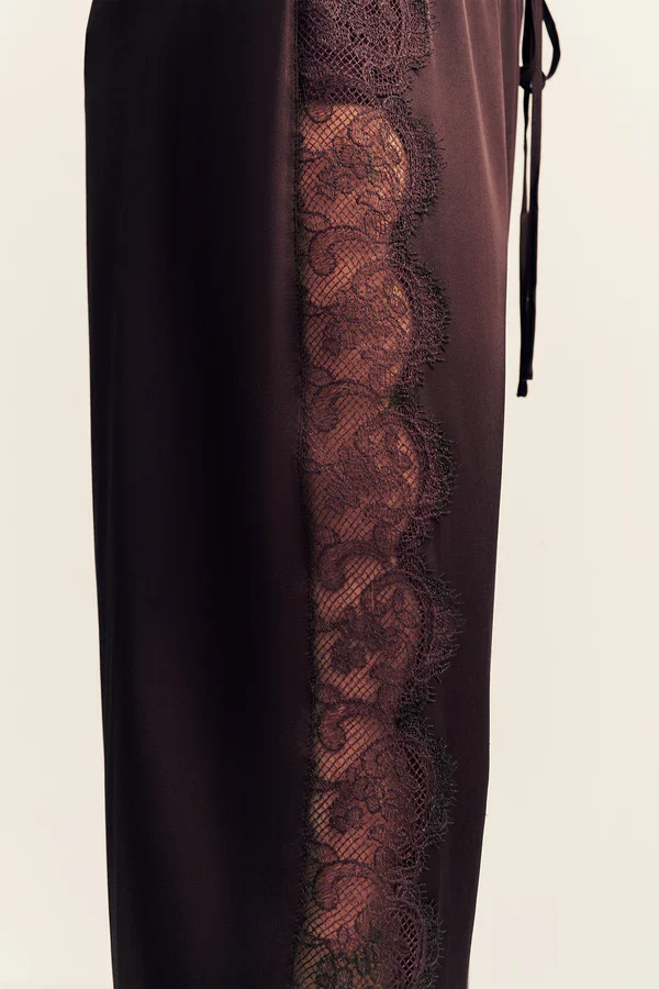 SIMONA LACE SIDE PANEL PANT - ESPRESSO - Image 7